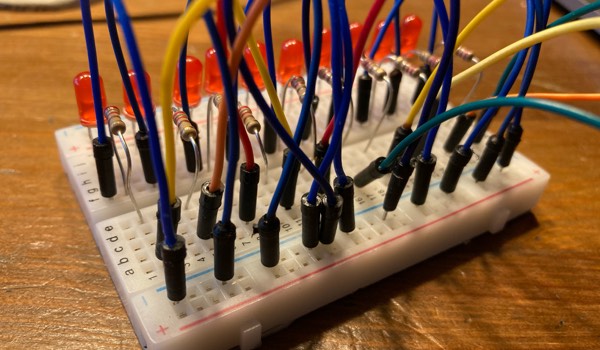 monteer alles op het breadboard